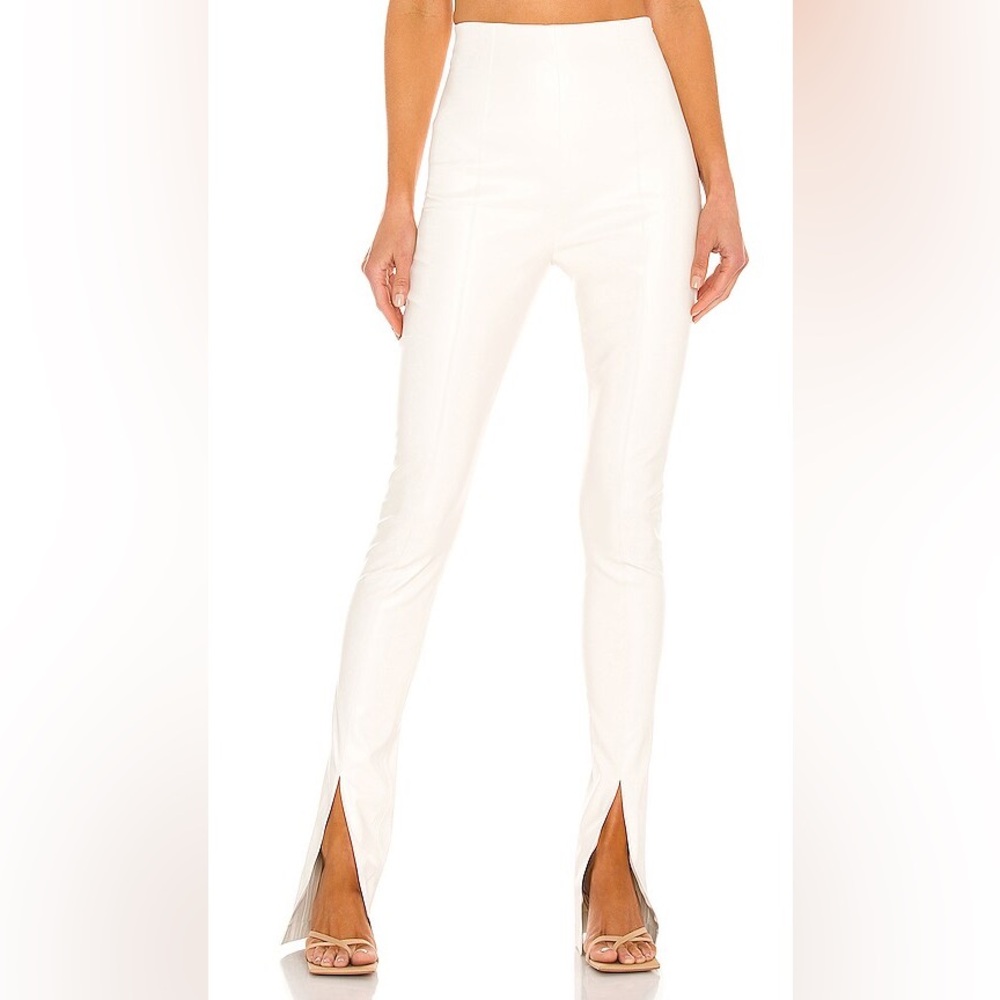 Amanda Uprichard Long Inseam (35”) Faux Leather Pants Sz XS